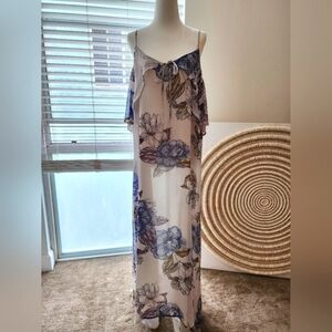 Summer Floral Dress Plus Size by Standards & Practices Flowy Floral Dress